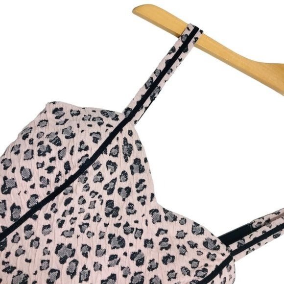 GUESS Leopard Print Sweetheart Bustier Peplum Top Size Small - Picture 3 of 9